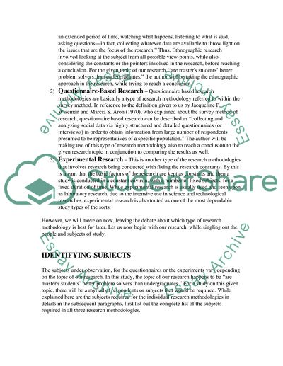 Students and Problem Solving