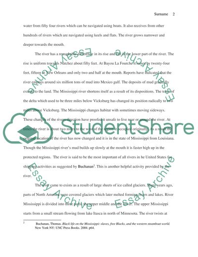 The relationship between geography and culture along the mississippi river