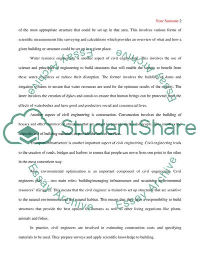 The Role of Civil Engineering