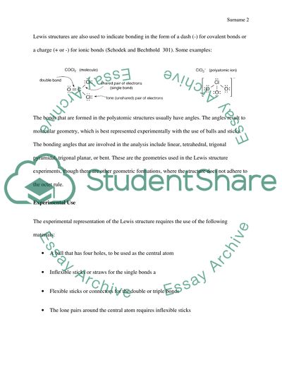 Analysis of Lewis Structures