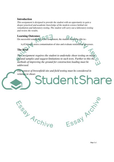 Shear Testing in Made Ground