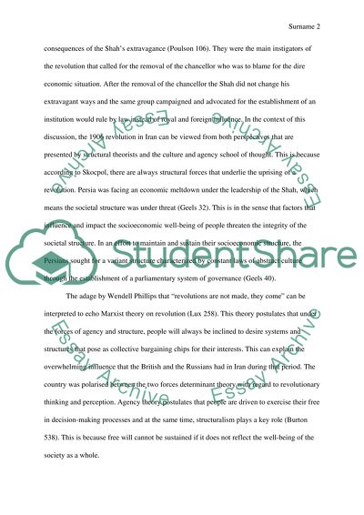 Structure and Agency in Revolutionary Theory