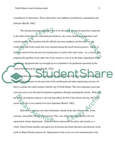 North Miami Council Meeting