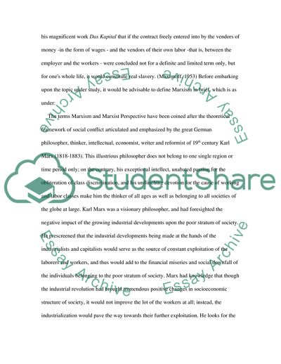 Capitalism from a Marxist Perspective