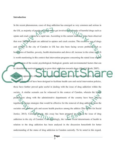 Drugs Addiction in Camden