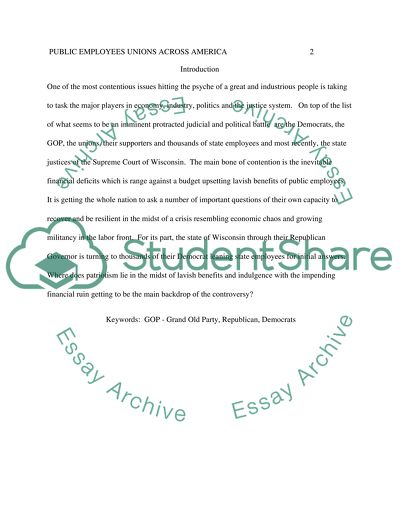 Public Employee Unions Across America