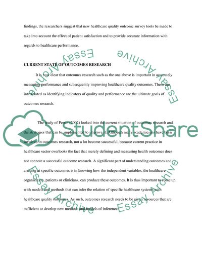 Healthcare Quality Outcomes