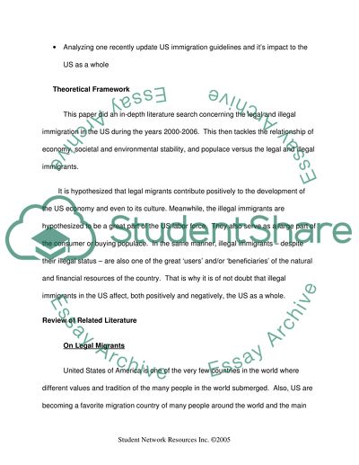 Debates on Immigration into Western Countries
