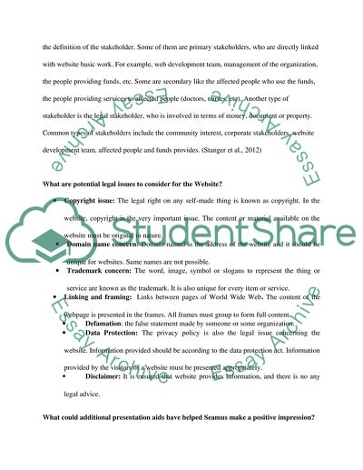 Web Site Plan For Charity Organization