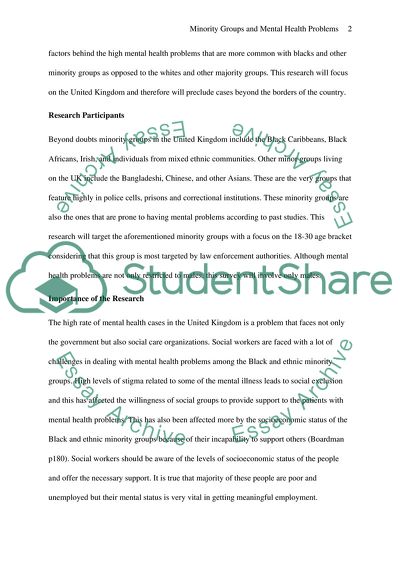 Black and Ethnic Minority Men in Mental Health Hospitals