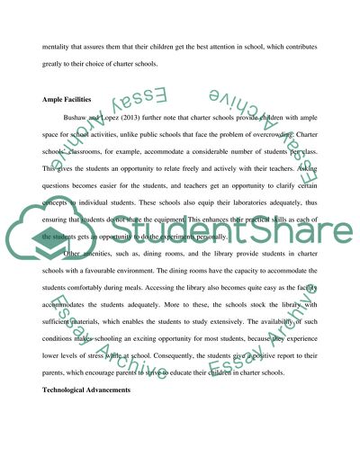 Why Do Parents Prefer Charter Schools