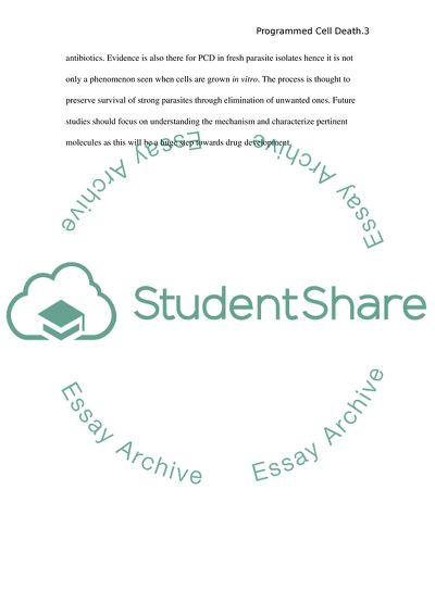 Programmed Cell Death in Protozoans: Leishmania Donovani