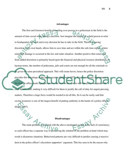 Police discretion image