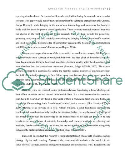 Research Process and Terminology