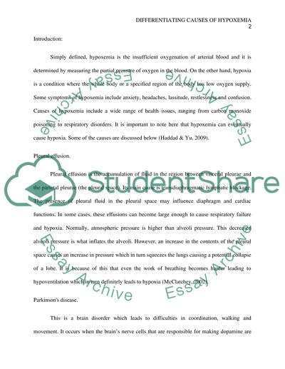Mini-Clini: Differentiating Causes of Hypoxemia