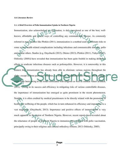 How Religious and Cultural Values Influence Polio Immunization Uptake in Northern Nigeria