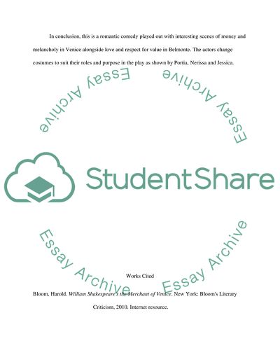 William Shakespeares Play The Merchant of Venice