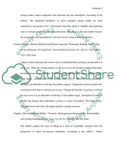 Cycling and Its Benefits Both for Environment and Health