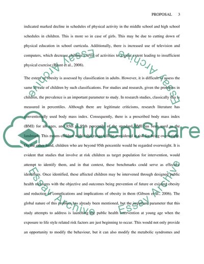 Tackling Childhood Obesity