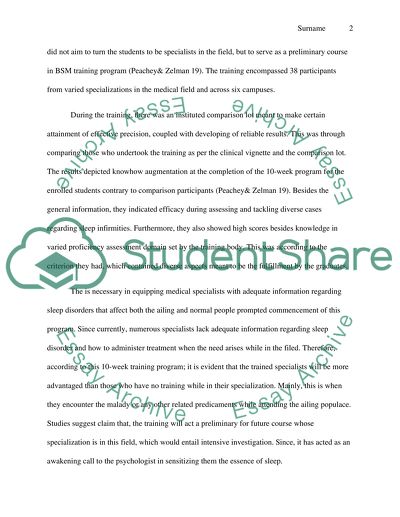 Psychology scientific articles summary