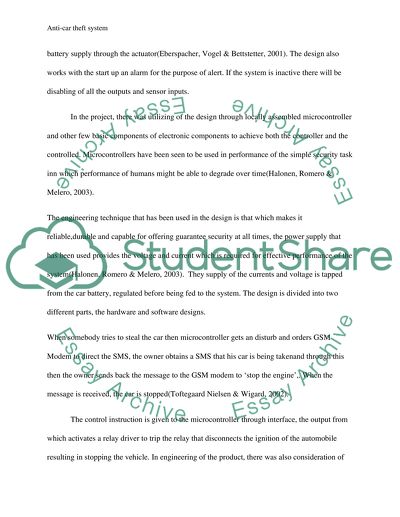 Anti-car theft system