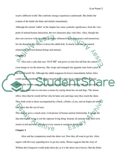 Human and Animal Interrelationships in Alices Adventures