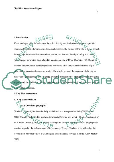 City Risk Assessment: Charlotte, NC
