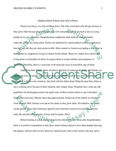 Helping Elderly Patients Stay Safe at Home