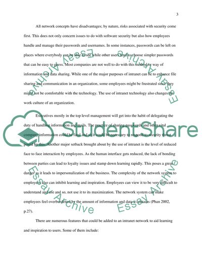 Secure Internal Network and Entrepreneurshipp