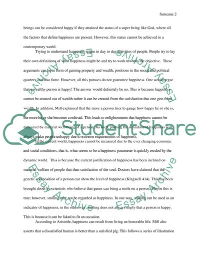 Take a position by answering-is it possible to define and measure happiness