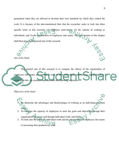 Management research project