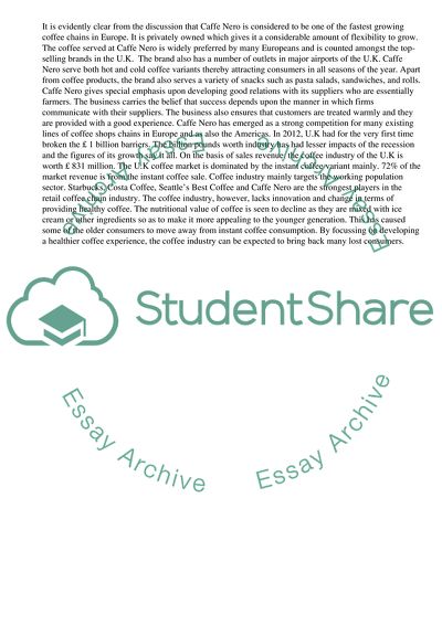 Strategic Management at Cafe Nero