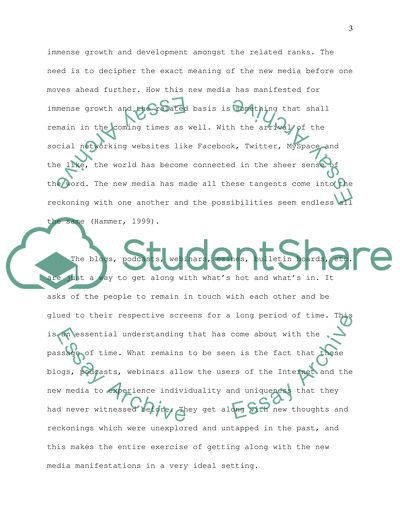 How new media has changed the way in which individuals communicate