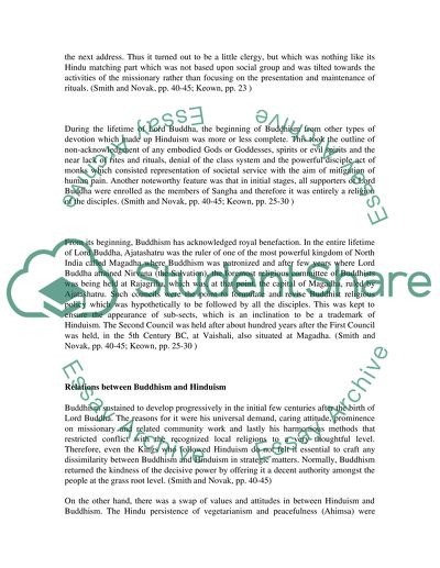 Relations between Buddhism and Hinduism