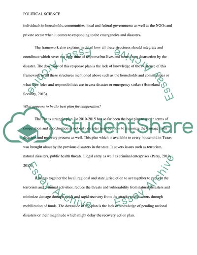 Public Awareness, Response and Recovery