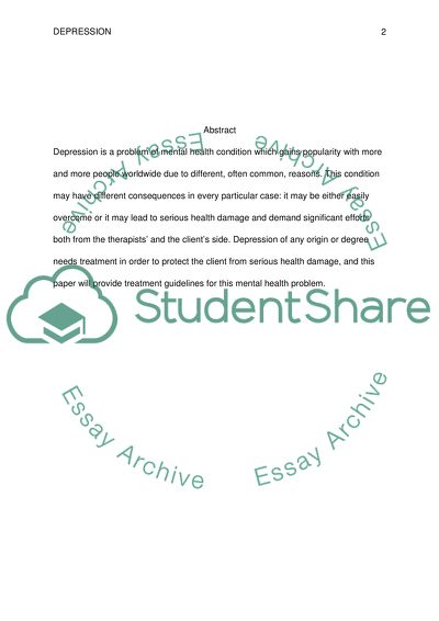 Systematic Reviews and Treatment Guidelines of Depression