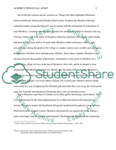 Things Fall Apart by Achebe