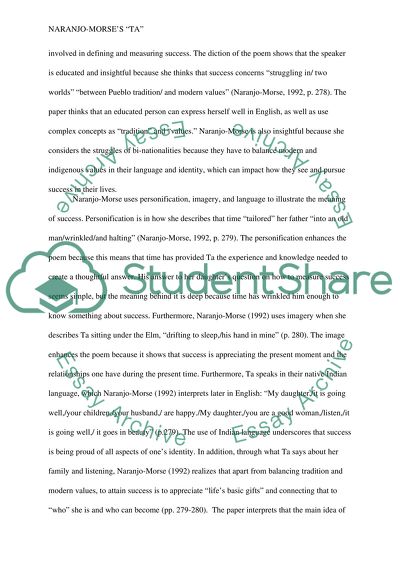 Naranjo-Morses Ta - on Ethics, Success, Social Justice, and Integrity