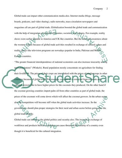 The size of a company is not important for global trade nowadays