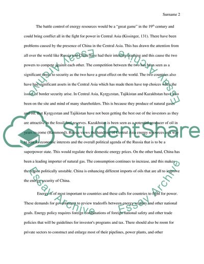 The Importance of Energy Politics