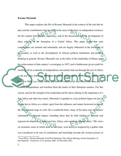 The Life and Work of Kwame Nkrumah