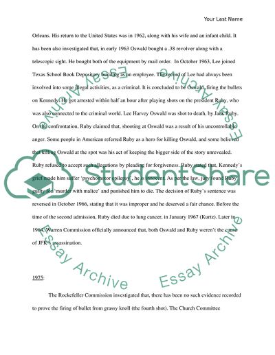 JFK Assassination and Conspiracies