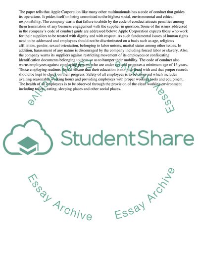 Apple Corporation Corporate Responsibility and Marketing Strategies