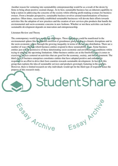 Users as Innovators and Entrepreneurs in the Context of Sustainable Development