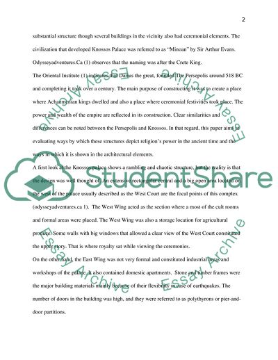 Persepolis and Palace of Knossos