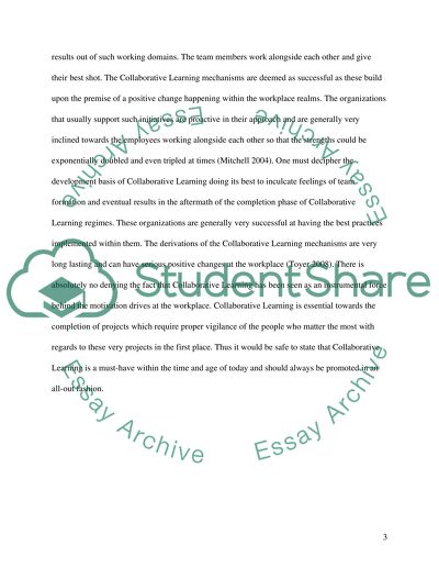 Collaborative Learning