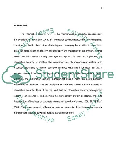 Information Security Management Systems