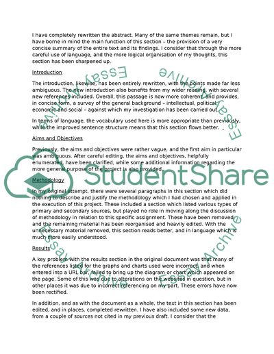 The Provision of a Very Concise Summary