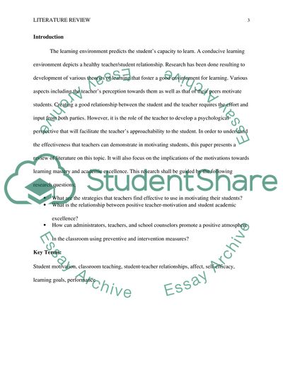 How Teacher and Students Relationships Affects Student Motivation in the Classroom