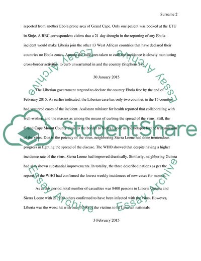 Ebola Outbreak - the Situation of Nigeria Beating the Killer